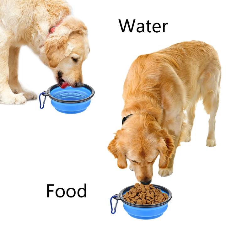 Pet Feeder Bowl Folding Silicone Travel Dog Bowl Walking Portable Water Bowl For Small Medium Dog Cat Bowls Pet Eating Dish