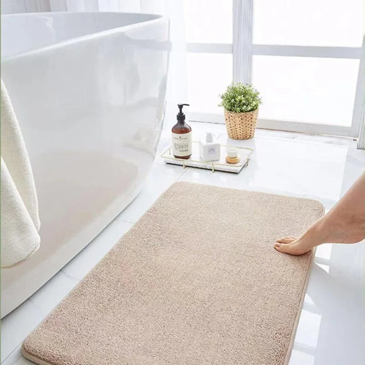 Super Absorbent Floor Mat Bath Mat Anti Slip Coral Velvet Bathroom Floor Mat Door Mat Memory Foam Non-Slip Super Soft Bath Mat