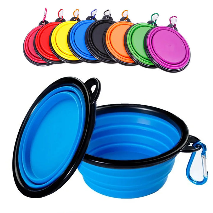 Pet Feeder Bowl Folding Silicone Travel Dog Bowl Walking Portable Water Bowl For Small Medium Dog Cat Bowls Pet Eating Dish