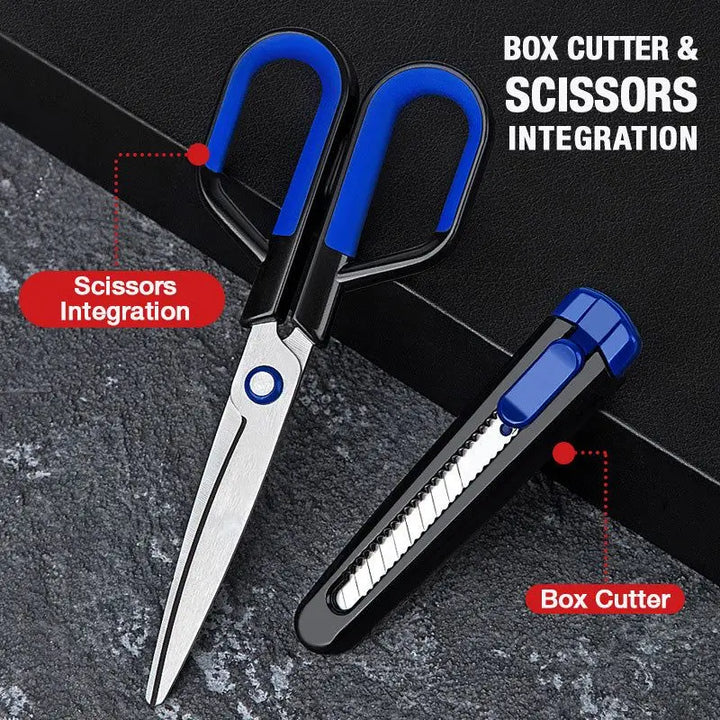 Stainless Steel Large  Household Multi-functional Non-Stick Box Cutter Office Tailor's Hand Scissors