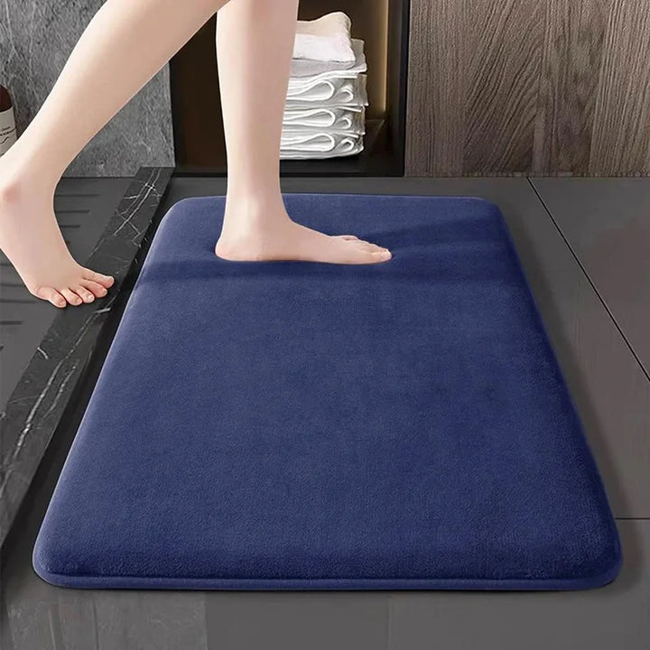 Super Absorbent Floor Mat Bath Mat Anti Slip Coral Velvet Bathroom Floor Mat Door Mat Memory Foam Non-Slip Super Soft Bath Mat